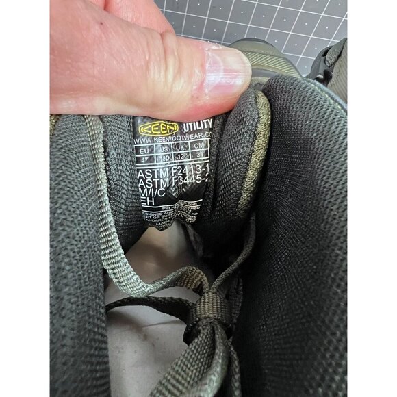 KEEN Utility Reno Mid KBF WP Dark Olive/Black Men's Boot 13 US 47EU NEW~~ - Picture 5 of 7